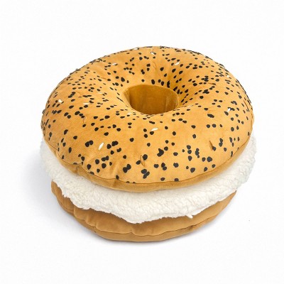 PM&J Home 8" Weighted Bagel Plush Stuffed Animal