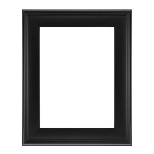 Cardinali Plein Aire Frame, Black 4x4" - 3" Wide Moulding with Raised Edge -1/2" Rabbet Depth - Timeless Frame for Canvas - Made in USA - 1 of 4