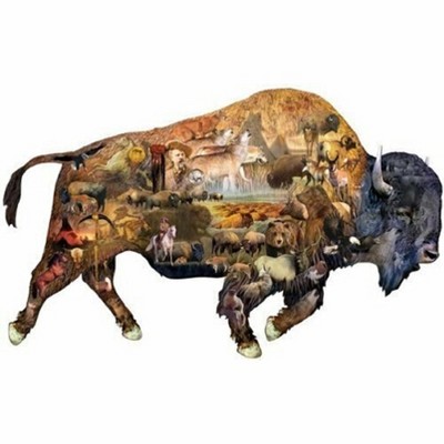 Sunsout Prairie Dweller 1000 pc Special Shape Jigsaw Puzzle 95496