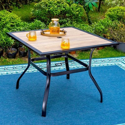 Outdoor Square Steel Dining Table - Captiva Designs