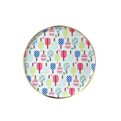Jollity & Co. - Pickleball Social Club Dessert Plates - Pack of 8 Paper Plates