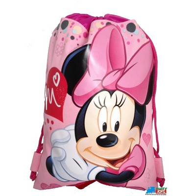 Disney Minnie Mouse Drawstring Backpack - Pink Drawstring Bag