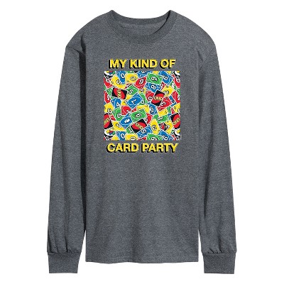 Men's - UNO - My Kind Of Card Party Long Sleeve Graphic T-Shirt