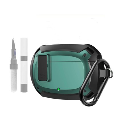 HTUTWOO Compatible With Beats Studio Buds/Buds+ Case Cover 2021/2023, Secure Lock Cool Beats Studio Buds Plus Protective Shell With Keychain
