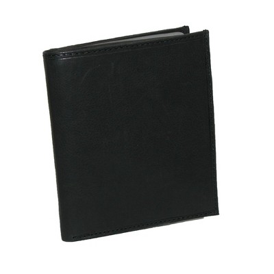 CTM Men's Leather Deluxe Hipster Bifold Wallet