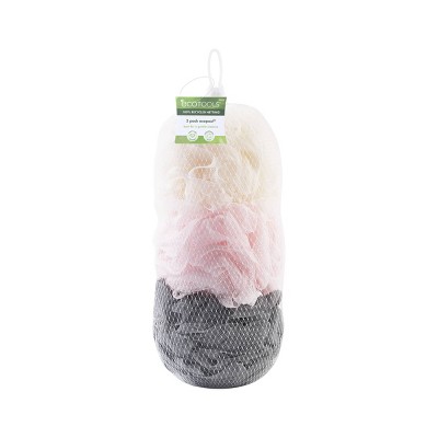 EcoTools Delicate Ecopouf Bath Sponges - 3ct