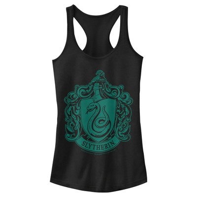 Juniors Womens Harry Potter Slytherin House Crest Racerback Tank Top