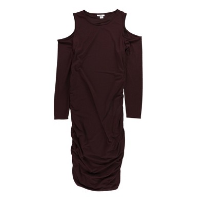 bar III Womens Cold Shoulder Bodycon Dress
