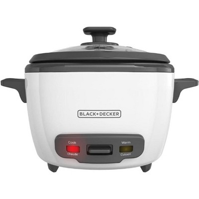 BLACK+DECKER 16-Cup Rice Cooker, 8-Cup Uncooked Rice, Steaming Basket, Removable Non-Stick Bowl, One Touch, Keep Warm