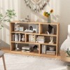 Costway 6-Open Shelf Bookshelf Storage Display Stand Corner Bookcase Home Office - 4 of 4