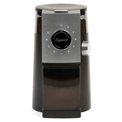 Capresso Coffee Disk Burr Grinder Grind Select – Black/Silver 597.04": 15 Settings, Espresso & Coffee Bean Grinder