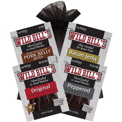Wild Bill's 4-Piece Keto Friendly Sampler (each has 1 gram or less sugars and 3 grams or less carbs)