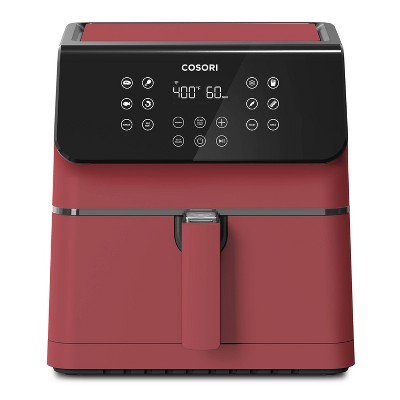 Cosori Pro II 5.8qt Smart Air Fryer - Red: 1700W Electric Fryer, Dishwasher-Safe Parts, 1-Year Warranty