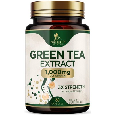 Green Tea - Natural Weight Loss & Fat Burn Supplement with 1000mg EGCG Extract - 60 Capsules;120 Capsules;240 Capsules