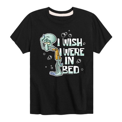 Boys' - SpongeBob SquarePants - Squidward Bed Short Sleeve Graphic T-Shirt