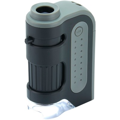 CARSON® MicroBrite™ Plus 60x–120x LED Pocket Microscope in Black