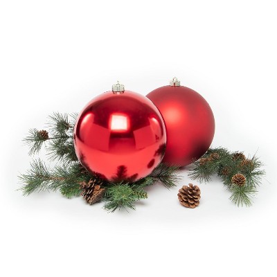 Every Day is Christmas 2ct 20cm/7.9" Christmas Ornaments, Shatterproof Christmas Tree Ornaments Set, Christmas Balls Decoration