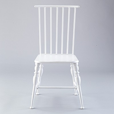 The Lakeside Collection Metal Vintage Chair - Farmhouse Spindle Leg Dining Windsor Chair