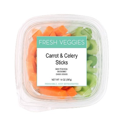 Fresh Cut Carrot & Celery Sticks - 14oz