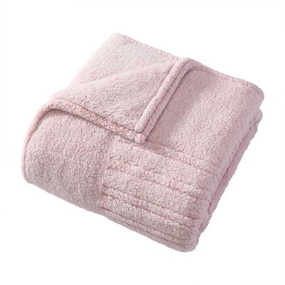 Laura Ashley Full Clarabelle Blanket Pink