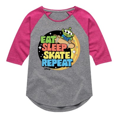 Girls' - Disney - Toy Story Shirt Tail Raglan Graphic T-shirt