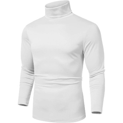 COOFANDY Men's Slim Fit Basic Turtleneck Long Sleeve Lightweight Pullover Sweaters Casual Knitted Tops