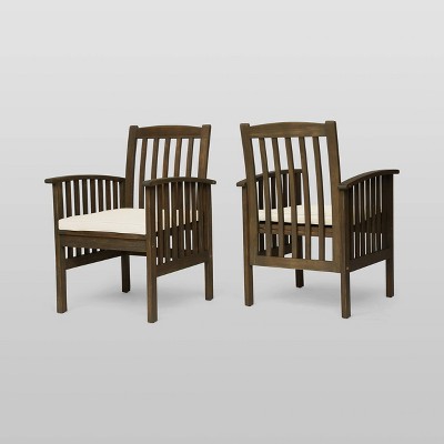 Casa 2pk Acacia Dining Chairs - Christopher Knight Home
