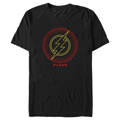 Men's The Flash Neon Lightning Bolt Stamp T-Shirt