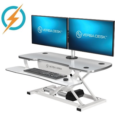 VersaDesk PowerPro Electric Height Adjustable Standing Desk Converter for Home and Office