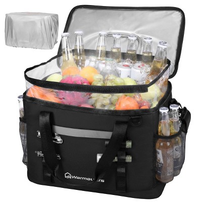 WARMOUNTS 52qt Insulated Cooler Bag 75 Cans Soft Cooler with 2 Compartment