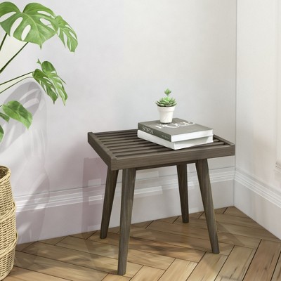 Plank+Beam Entryway Bench, Solid Wood End of Bed Bench for Bedroom, Hallway, Porch, 19”
