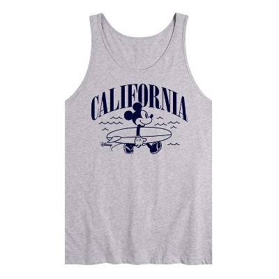Men's - Disney - Mickey Mouse California Surfing Graphic Tank Top
