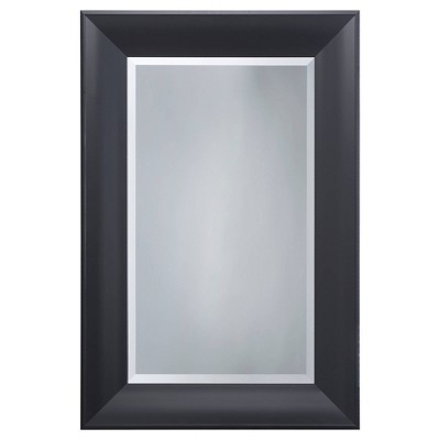 Decorative Wall Mirror with Beveled Edge Black Finish - Yosemite Home Decor: Modern Style, Wall Mount, No Assembly Required