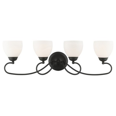 Livex Lighting Brookside 4 - Light Vanity in  Black