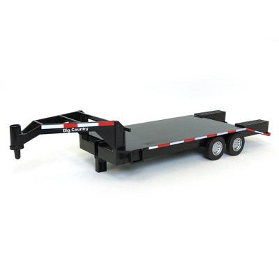 Big Country Toys 1/20 Black Flatbed Gooseneck Trailer with Ramps 427