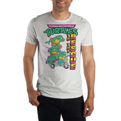 Teenage Mutant Ninja Turtles To The Rescue White T-Shirt