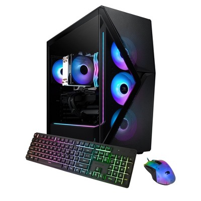 iBUYPOWER Slate Gaming PC Desktop - AMD Ryzen 7 8700F, NVIDIA GeForce RTX 5070 12GB, 32GB DDR5 RGB RAM, 1TB NVMe SSD