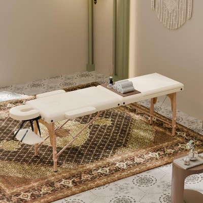Famapy 84.2"L Portable Massage Table Adjustable Facial Spa Bed - Heavy - Duty, Foldable & Comfortable, Holds up to 385lbs