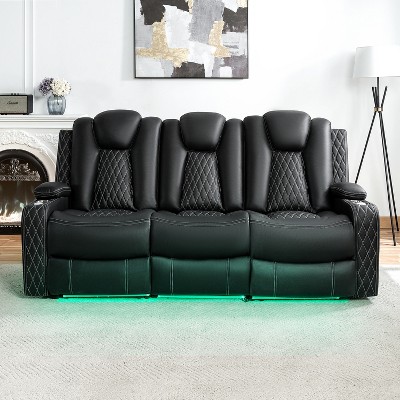 Home Imports Emporium Deluxe Theater-Style Motion Sofa with Adjustable Headrest