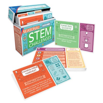 Carson Dellosa Education Seasonal STEM Challenges Science Learning Cards, Grade 2-5 (33 pieces)