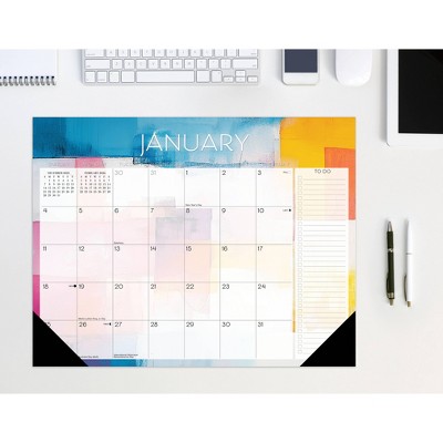Willow Creek Press 22"x17" 2026 Abstract Art Large Monthly Deskpad