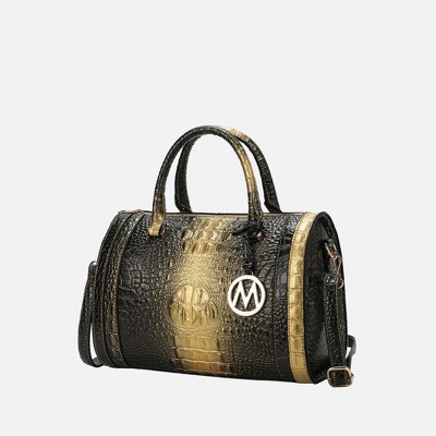 MKF Collection Usal Halloween Satchel Women's Bag Croc-Embossed by Mia K