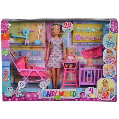 Simba Toys Steffi Love Baby World Set with Teacher & 3 Kid Dolls for Kids 3+