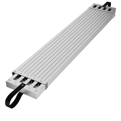 Telescoping Plank, Aluminum Work Plank, Extension Plank 440lbs Capacity, Aluminum Scaffolding Plank with Skid-Proof Platform Scaffold Ladder