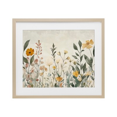 Stupell Industries Shades Of Yellow Flowers Framed Print Under Glass