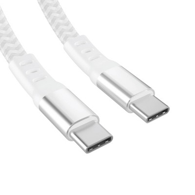 Just Wireless Ultra Braided USB-C to USB-C Flat Cable