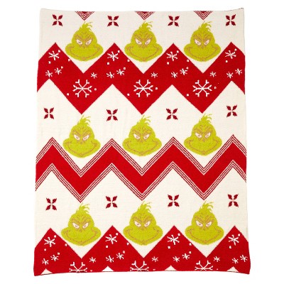 The Grinch Knit Throw Blanket