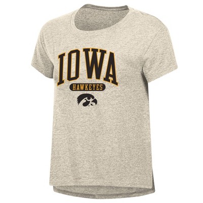 NCAA Iowa Hawkeyes Women's Oatmeal T-Shirt