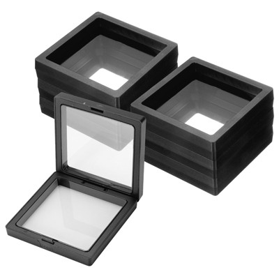 Unique Bargains PE Nail Art Jewelry Storage Packaging Display Decorative Boxes 20 Pcs 4.33" Black