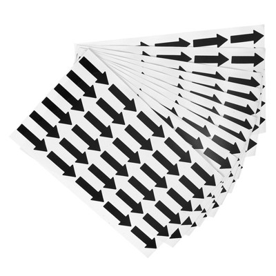 Unique Bargains PVC Waterproof Removable Self-Adhesive Floor Decal Arrow Sticker 600 Pcs